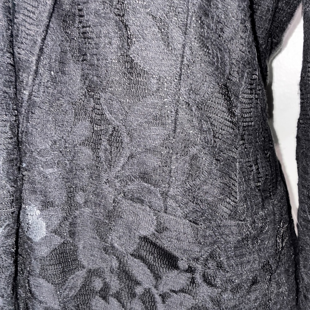 Kenneth Cole Lace Slim Fit One-Button Blazer Whimsigoth Dark Academia - Picture 5 of 5